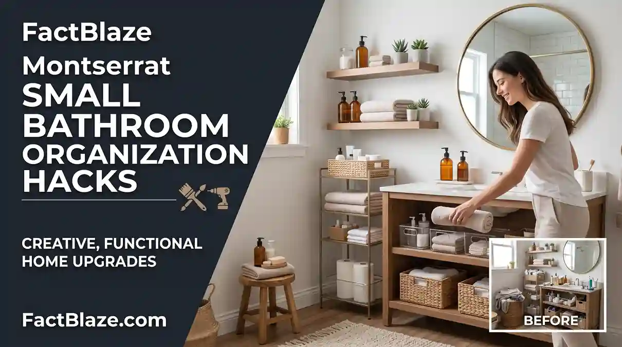 Small bathroom organization hacks